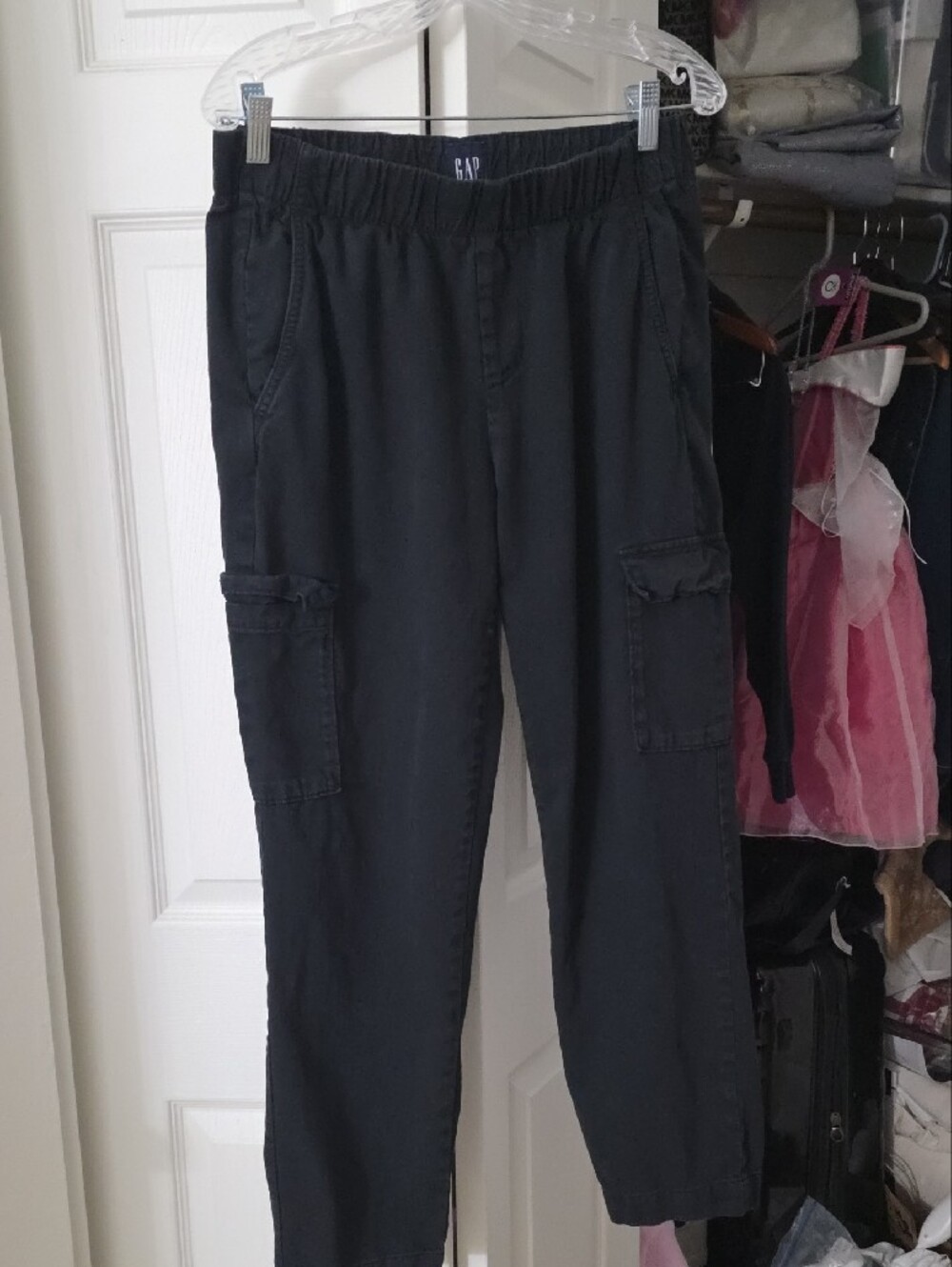 GAP Men’s Dark Navy Cargo Pants Sz M - Picture 3 of 8